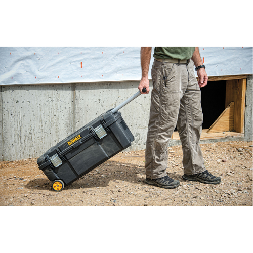Tool Box on Wheels, 12-1/2" W x 28-1/2" D x 12" H, Black Equipment World