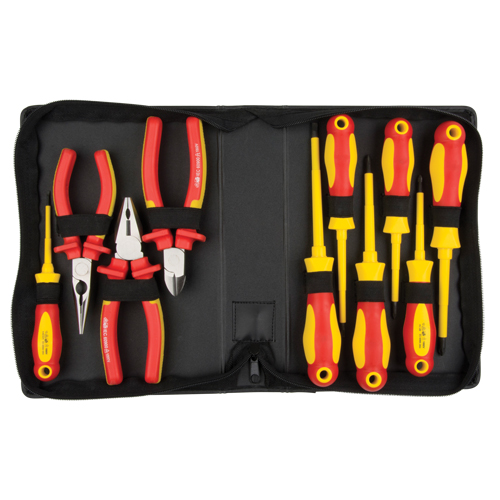 Insulated Tool Set, 1000 V, 10 Pcs Equipment World