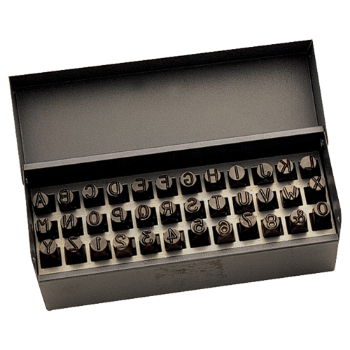 Letter & Number Hand Stamp Set, 36 Pieces Equipment World