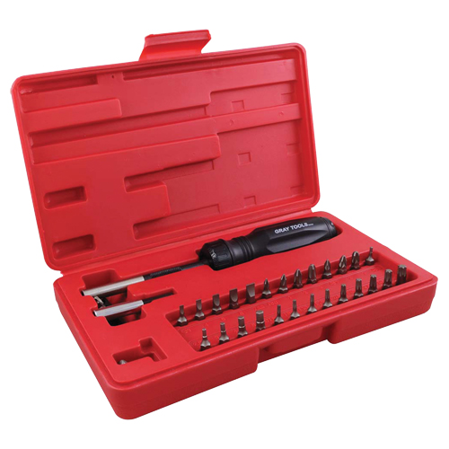 Gearless Screwdriver Set In Plastic Storage Case, 10" L Equipment World