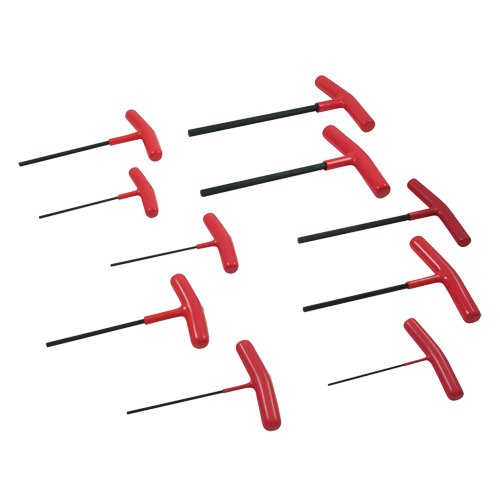 T-handle Hex Key Set, 10 Pcs., Imperial Equipment World