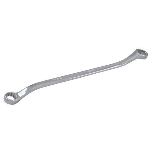 Box End Wrench, 12 Point, 8/9 mm, 15° Offset, Chrome Finish Equipment World