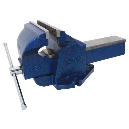 Ductile Iron Mechanics Bench Vise, 8" Jaw Width, 4" Throat Depth Equipment World