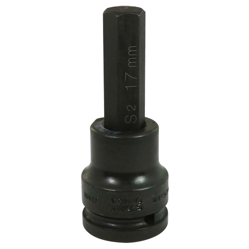 Bit Socket, Hex, 17 mm x 108 mm L, 3/4" Drive Equipment World