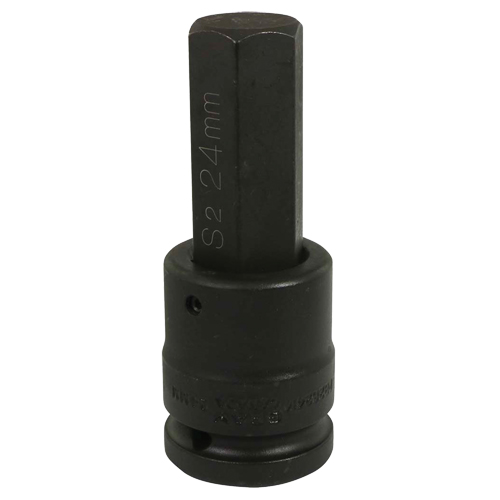 Bit Impact Socket, Hex, 24 mm x 3/4" Drive Equipment World