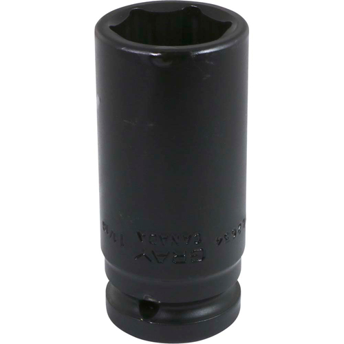 Socket, Impact, 19 mm, 3/4" Drive, 6 Points, Deep Equipment World