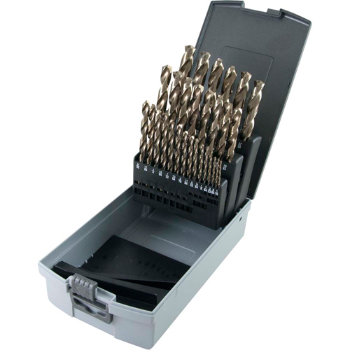 Drill Bit Set, 29 Pieces, High Speed Cobalt Equipment World