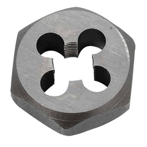 Hex Rethreading Die Nut, 1"/1-1/16" Dia., 1/8"-27 Thread, Carbon Steel/Chromium Steel Equipment World