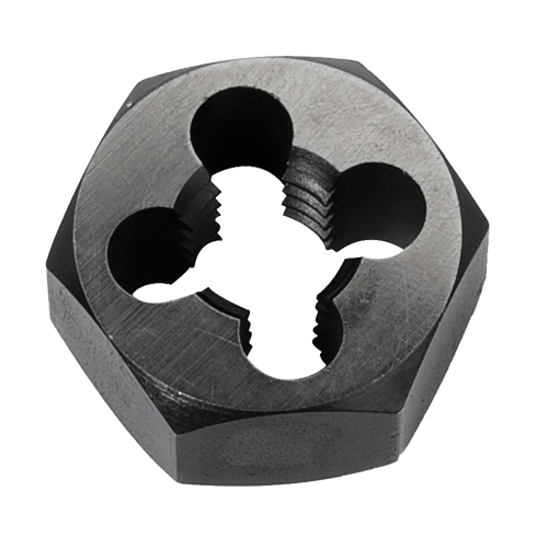 Hex Rethreading Die Nut, 1"/1-1/4" Dia., 1/4"-18 Thread, Carbon Steel/Chromium Steel Equipment World