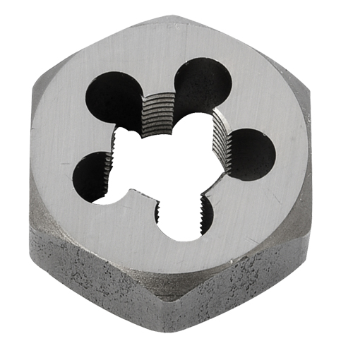 Hex Rethreading Die Nut, 1"/1-5/8" Dia., 1/2"-14 Thread, Carbon Steel/Chromium Steel Equipment World