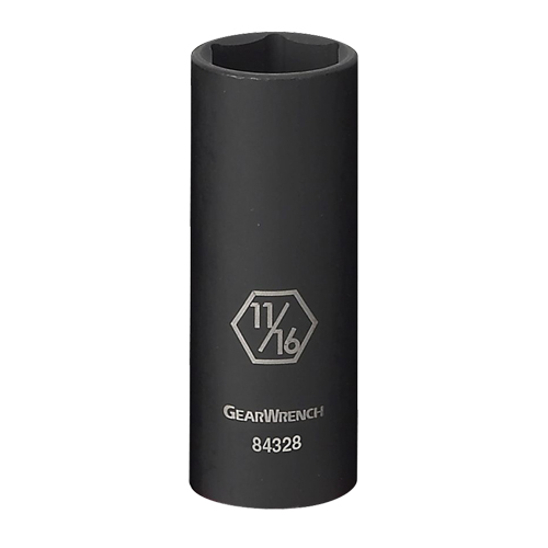 Socket, Impact, 5/16", 3/8" Drive, 6 Points, Deep Equipment World