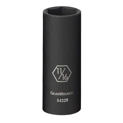 Socket, Impact, 3/4", 3/8" Drive, 6 Points, Deep Equipment World