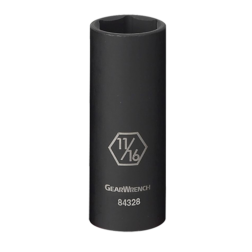 Socket, Impact, 15/16", 3/8" Drive, 6 Points, Deep Equipment World