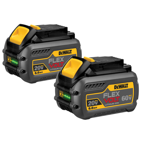 Blocs-piles FlexVolt, Lithium-ion, 60 V, 6 A Equipment World
