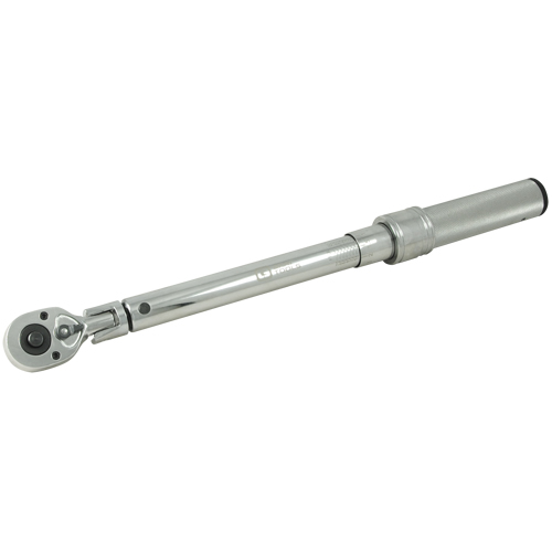 Heavy-Duty Micro-Adjustable Torque Wrench, Click, 3/8" Square Drive, 10 - 80 ft-lbs. Equipment World