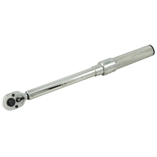Micrometer Torque Wrench, Click, 3/8" Square Drive, 30 - 250 in-lbs. Equipment World