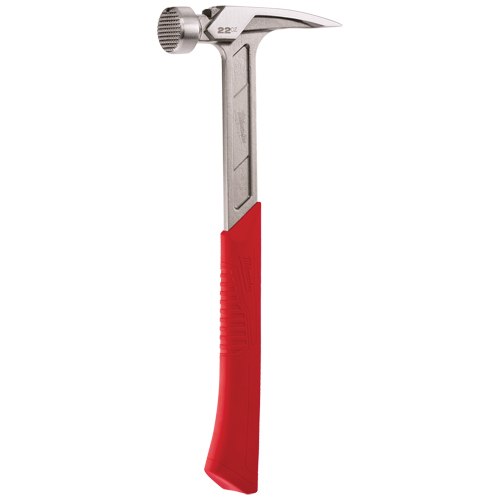 Milled Face Framing Hammer, 22 oz., Solid Steel Handle, 15" L Equipment World