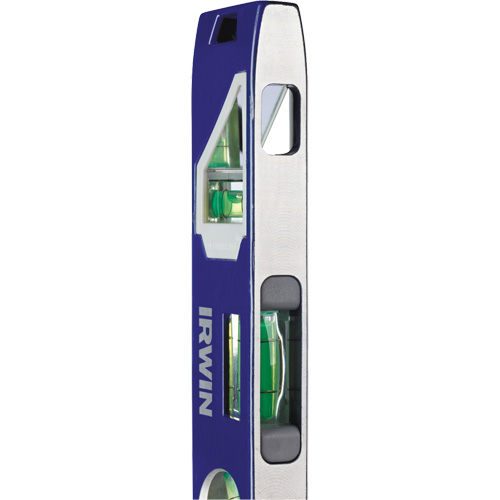 Niveau torpille robuste de s&eacute;rie 250, 9" lo, Aluminium, 4 fioles, Magn&eacute;tique Equipment World