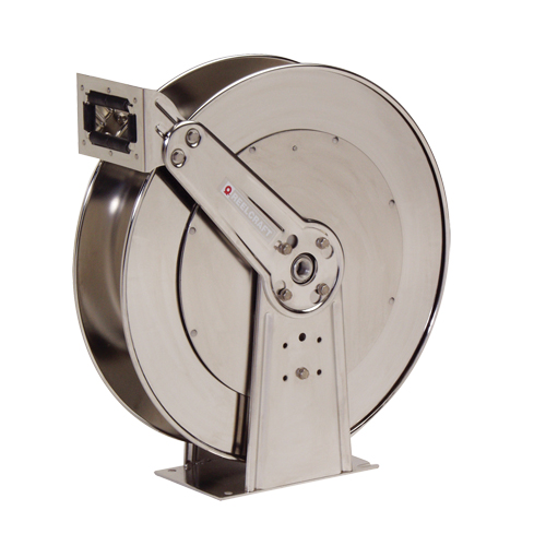 Stainless Steel Hose Reel, Single Hose, 10-1/2" W x 24" D x 25-3/8" H Equipment World