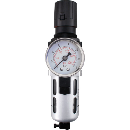 Modular Air Filter/Regulator (Gauge Included), 1/4" NPT, 145 PSI, 0.3 fl. oz. Capacity Equipment World