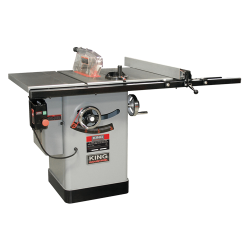 Cabinet Table Saw with Riving Knife, 230 V, 9.6 A, 3850 RPM Equipment World