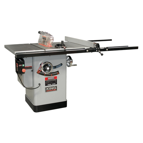 Cabinet Table Saw with Riving Knife, 230 V, 9.6 A, 3850 RPM Equipment World