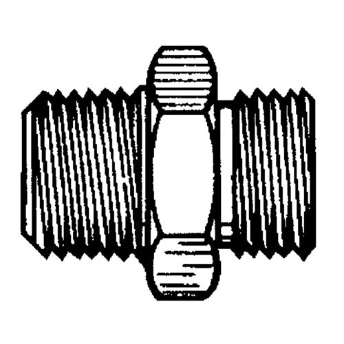 Reducer/Adapter Fitting, 1/4" x 1/8" Dia, Brass Equipment World