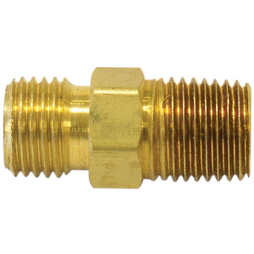 Reducer/Adapter Fitting, 3/8" x 1/4" Dia, Brass Equipment World