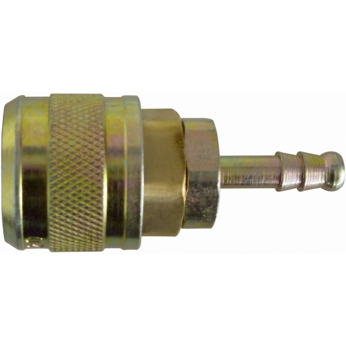 Automax 1/4" Hose Barb Quick Coupler, Brass Equipment World