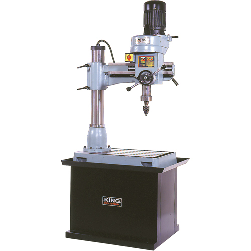 Radial Drilling Machine, 1/2" Chuck, 5 Speed(s), 21-5/8" W X 19-5/8" L, #3 Morse Equipment World
