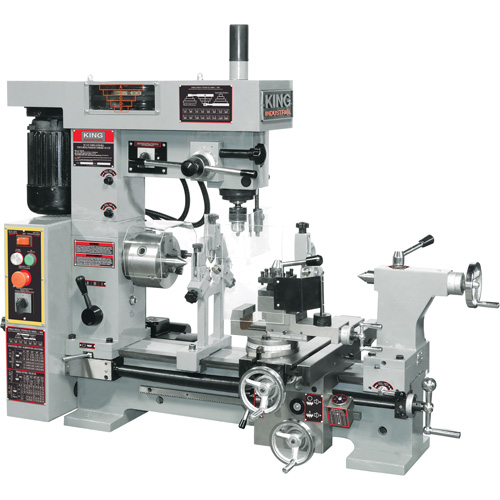 Combo Lathe/Milling Machine, 43" L x 19-1/2" W x 38" H Equipment World