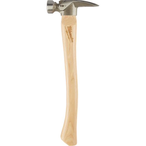 Milled Face Framing Hammer, 19 oz., Wood Handle, 16" L Equipment World