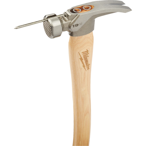 Milled Face Framing Hammer, 19 oz., Wood Handle, 16" L Equipment World