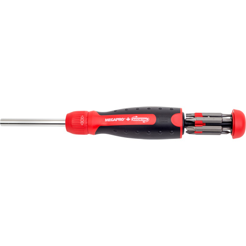 Ratcheting Tamperproof Screwdriver, 8-1/2" L, Cushion Grip Handle Equipment World