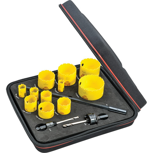 Industrial Hole Saw Kit, 14 Pieces Equipment World
