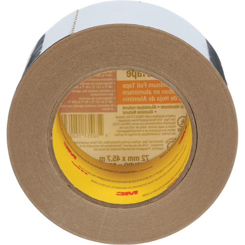 Ruban en aluminium Venture Tape, &eacute;paisseur 1,8 mils, 72 mm (3") x 45,7 m (150') Equipment World