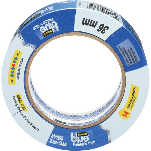 ScotchBlue Original Painter's Tape 2090, 36 mm (1-2/5") x 55 m (180'), Blue Equipment World