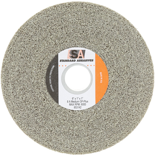 Meule &agrave; usage g&eacute;n&eacute;ral Standard Abrasives, 6" dia., Grain Moyen, Oxyde d'aluminium Equipment World