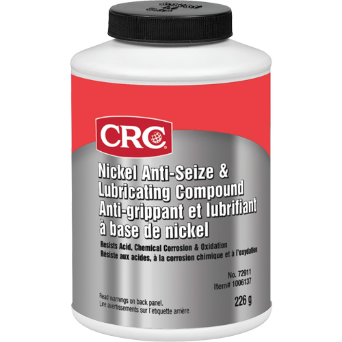 Nickel Anti-Seize Lubricating Compound, 226 g, 425°F (218°C) Max. Effective Temperature Equipment World