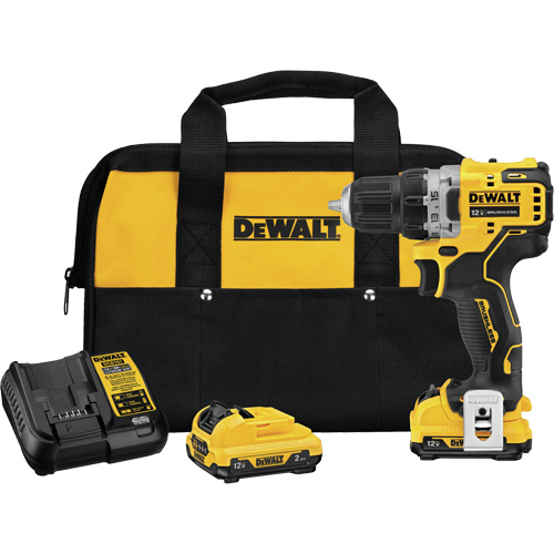 Xtreme Brushless Drill Driver Kit, Lithium-Ion, 12 V, 3/8" Chuck, 250 UWO Torque Equipment World
