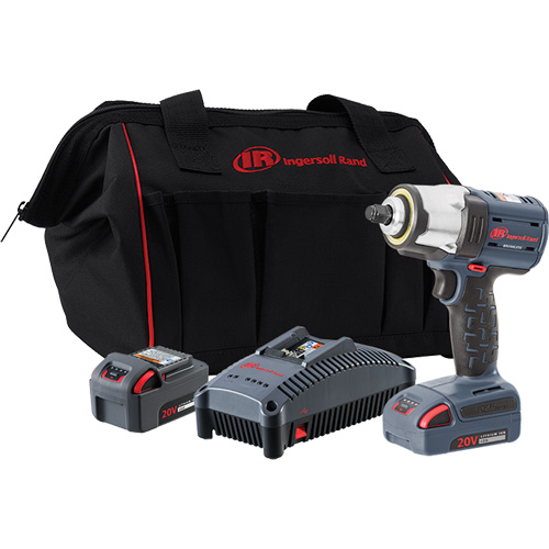 IQv20 Compact Cordless Impact Wrench Kit, 20 V, 3/8" Socket Equipment World