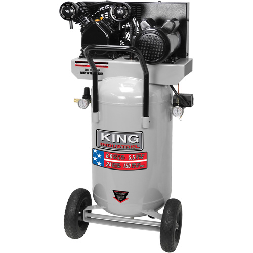 Compresseur &agrave; air, &eacute;lectrique, 24 gal. (29 gal. US), 150 PSI, 120/1/240/1 V Equipment World