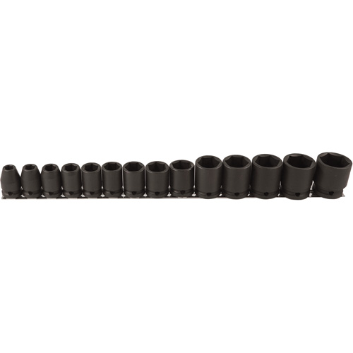 Socket Set, 14 Pcs, Impact, 1/2" Drive Size Equipment World