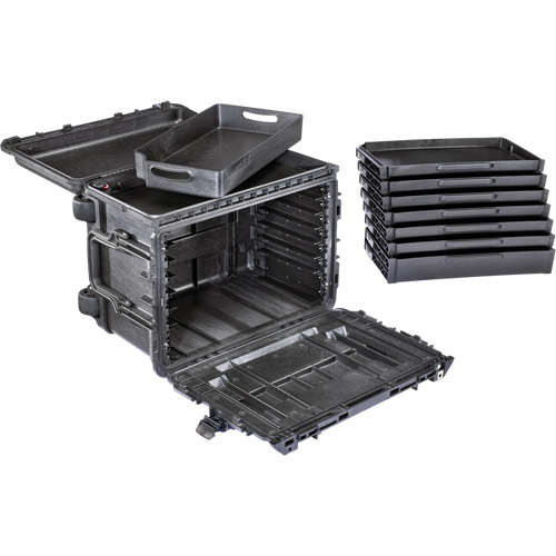 Gen 2 Mobile Tool Chest, 24" W, 6 Drawers, Black Equipment World