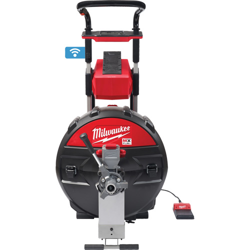 Machine &agrave; tambour d&eacute;gout MX Fuel avec PowerTredz, &eacute;lectrique, 5/8" x 100' et 3/4" x 100' Equipment World