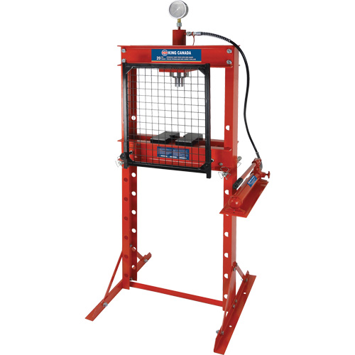 Hydraulic Shop Press with Grid Guard, 20 tons Capacity Equipment World