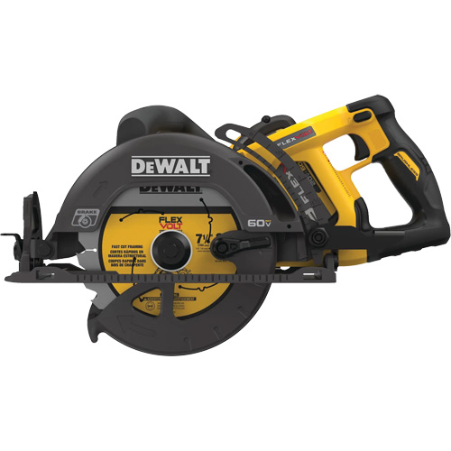 FlexVolt&reg; Worm Drive Style Saw Kit, 7-1/4", 60 V Equipment World