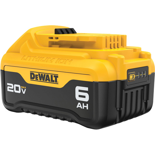 Max XR&reg; Premium Battery Pack, Lithium-Ion, 20 V, 6 Ah Equipment World