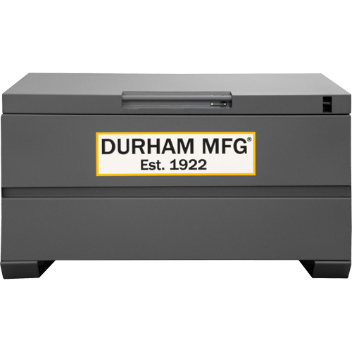 Boîte de rangement pour le chantier, 48" x 24" x 27-13/16", Acier, Gris Equipment World