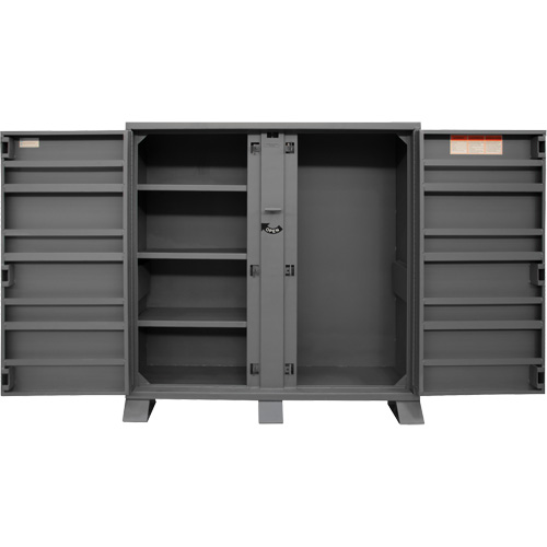 Armoire de rangement avec tablettes pour le chantier, Acier, 47,5 pi³, Gris Equipment World